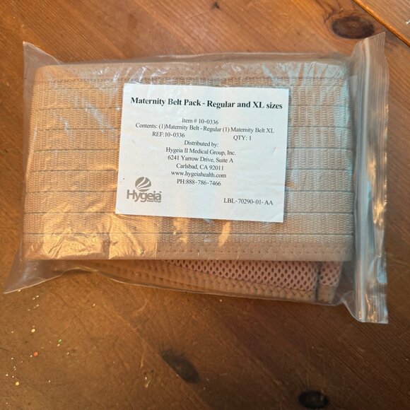 Pregnancy support safety brace band belt adjustable tan size XL New - Picture 7 of 10